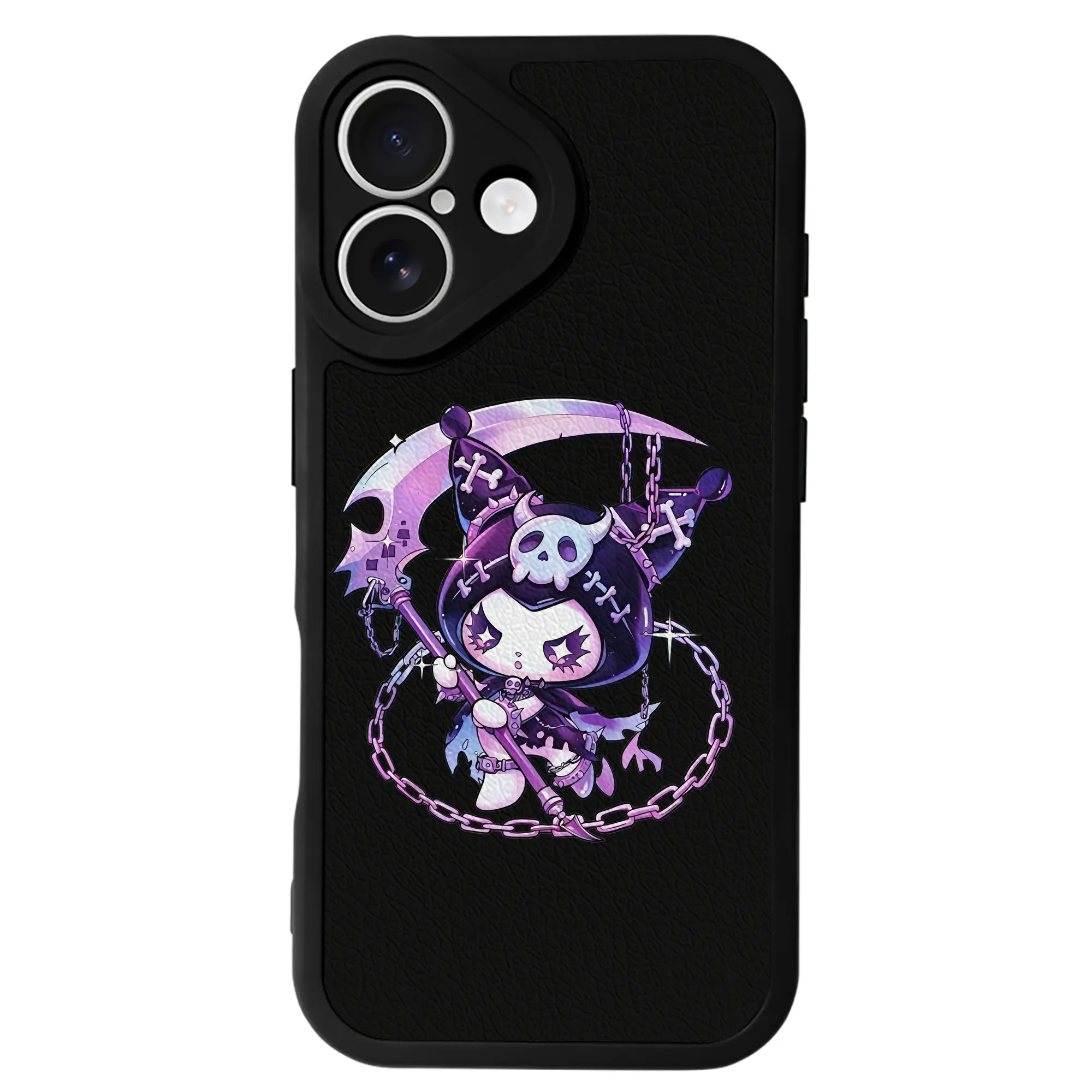 サンリオ グッズ,クロミ - IPhone 16シリーズ対応 ・ シリコンスマホケース ・ レザー調 ・ 高精度フィット ・ 耐衝撃 ・ ワイヤレス充電対応 ・ 精密カット